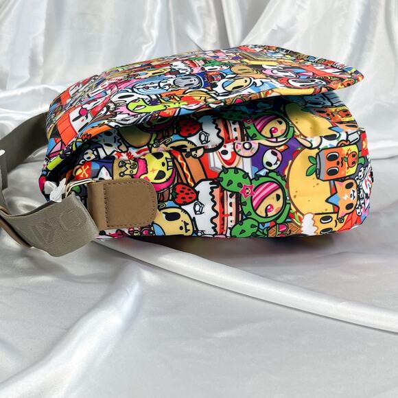 Tokidoki Food Buffet Messenger Ipad Bag Purse Vintage Rare Adios 2015 New - Picture 6 of 13